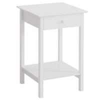 Bedside Table Cabinet W/ Drawer Shelf Storage End Side Night Stand Refurbished