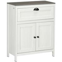 Bathroom Floor Standing Cabinet Storage Organizer w/ Drawer & Door Refurbished