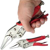 Hilka Large Long Nose Heavy Duty Locking Pliers 9" Mole Grip Wrench Vice Grips