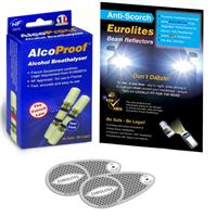 Eurolites Headlamp Beam Adaptors Head Light Convertors 2 French Breathalysers