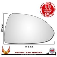 For Vauxhall Corsa D Mk3 2006-2014 Convex Wing Mirror Glass Right Hand Side