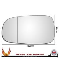 For Saab 93 / 95 2003-2009 Wide Angle Wing Door Mirror Glass Left Hand Side