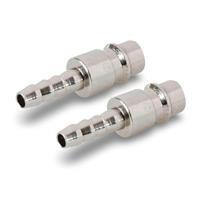 Male Euro Air Line Hose Fitting Connector Coupler Barb Bayonet Hose End 6mm 2Pcs