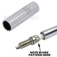 14mm SPARK PLUG SOCKET 12 Point Deep Thin Wall Design 3/8 Drive for BMW / MINI