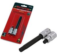 BRAKE CALIPER BOLT SOCKET SET 7mm Hex Short & 9mm Hex Long 3/8 Drive Allen Keys