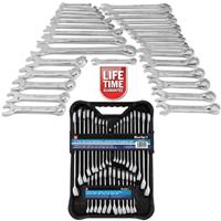 32pc Combination Spanner hand WRENCH Set with Stubby SPANNERS in Metric & AF