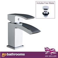 Bathroom Basin Sink Mono Tap Single Lever Chrome Tap & FREE Basin Waste Stark