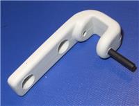 Caravan window stay replacement Top Hinge. Light Grey