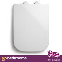 Toilet Seat White Square Soft Close Quick Release Heavy Duty Toilet Seat