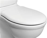 REPLACEMENT WHITE TOILET SEAT FITS IDEAL STANDARD ALTO  HINGES INCLUDED E759001