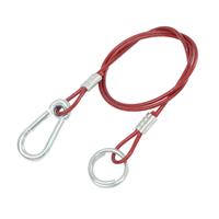 BREAKAWAY BRAKE SAFETY CABLE CARAVAN TRAILER HEAVY DUTY QUICK RELEASE CLIP