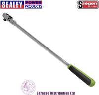 SIEGEN BY SEALEY 1/2" DRIVE EXTRA LONG FLEXI-HEAD RATCHET, 609mm LONG - S01209