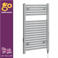 Electric Chrome Bathroom Radiator Heated Ladder Rail Towel Newark  | 770 x 500mm