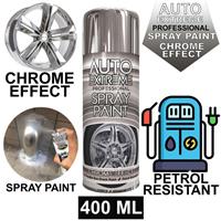 Chrome Foil Mirror Metallic Effect Auto Spray Paint DIY Car Aerosol - 400ml