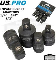 US PRO Tools 4pc Impact Socket Adaptor Set, Reducer for Sockets, Wrench NEW 3504
