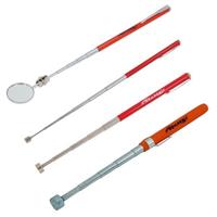 4pc Magnetic Pick Up Tool & Inspection Mirror Set 2lb 5lb 10lb telescopic grab