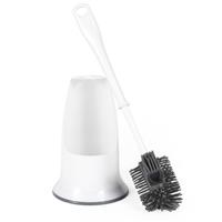 Beldray Toilet Brush & Holder Antibac Silicone Non-Scratch Bristles Easy Grip