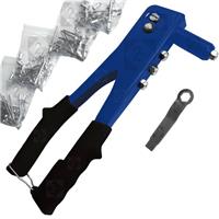 Rivet Gun Set Riveting Riveters hand gun. Pop Rivet Gun + 75 Rivets 4 sizes