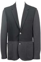 LANVIN MEN'S KNIT PANELLED COTTON BLEND BLAZER EU 50 - L Regular