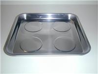 Large Magnetic Stainless Steel Tray Dish Tool Parts Holder Storage 10.5 x 11.5"