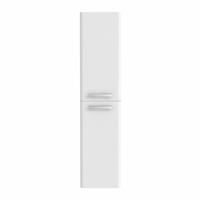 Modern Gloss White 1400mm Bathroom Tall Unit Handle Storage Furniture