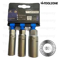 Toolzone Elite 3/8 Drive Thin Wall Spark Plug Socket 14mm 16mm 18mm SS242