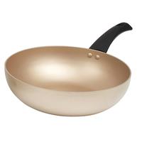 Salter Stir Fry Pan Wok Non-Stick 28cm Induction Suitable Olympus Gold/Black