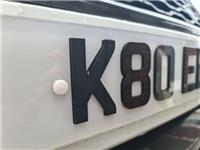 3D / 4D Number Plate Letters and Numbers Laser Cut From Acrylic 3mm Black
