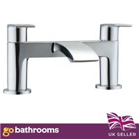 Bath Mixer Tap Chrome Finish Concealed Waterfall Filler Design Lever Handle|Faul