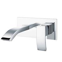 Wall Mounted Basin Mixer Tap Chrome Finish Lever Handle Control |Faul