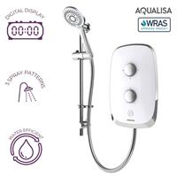 Aqualisa eMOTION 8.5kW Arctic White Electric Shower MOWC85