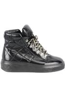 CHANEL 2018 QUILTED PATENT LEATHER ANKLE BOOTS EU 38.5 UK 5.5 US 8.5