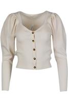 ULLA JOHNSON RIBBED WOOL CARDIGAN MEDIUM - M Regular