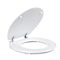 Beldray Wooden Toilet Seat with Lid Durable Stainless Steel Hinge Easy to Clean