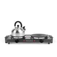 Progress Twin Hot Plate Electric Portable Tabletop Cooker Kitchen Hob 1000/1500W