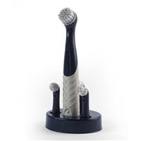 Beldray Scrubber Brush Deep Clean Electric Turbo Bathroom Cleaner 4 Brush Heads