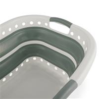 Beldray Collapsible Laundry Basket Set of 2 Foldable Hamper 37L Curved