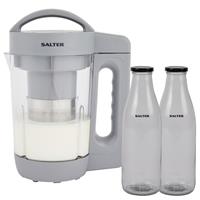 Salter Plant Milk Maker Dairy-Free 1.6L Vegan Nut Oat Milk Bottles Included