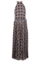 ZIMMERMANN MULTICOLOURED BELTED FLORAL PRINT CREPE MAXI DRESS UK 12 - L Regular