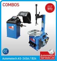 24" SEMI-AUTO TYRE CHANGER / TYRE MACHINE WHEEL BALANCER PACKAGE 240v