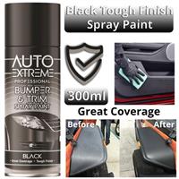 Bumper and Trim Black Spray Restores Car Van Bike Paint 300ml