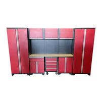 US PRO GARAGE STORAGE SYSTEM TOOL CHEST CABINET BOX RED / BLACK FINANCE OPTIONS