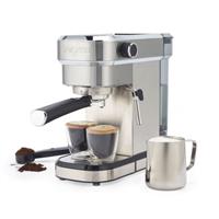 Salter Espresso Machine With Milk Frother for Ground Coffee 1.1L Capacity 1350W