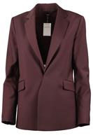 THEORY BURGUNDY WOOL BLEND BLAZER US 4 UK 8 - S Regular