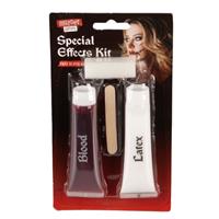 Murder Motel Special Effects Kit Fake Blood & Latex Halloween Makeup