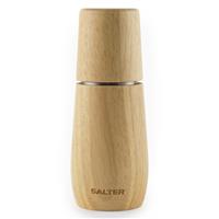 Salter Edith Pepper Mill FSC-Certified Wooden Spice Grinder Adjustable Grind