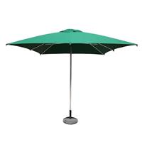 Eden Milan Square Parasol in Green Polyester - Weather Resistant - 2.5 x 2.5m