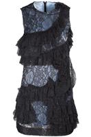 GIVENCHY BLACK LACE MINI DRESS UK 8 - S Regular