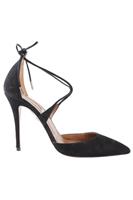 AQUAZZURA BLACK SUEDE PUMPS EU 37.5 UK 4.5 US 7.5