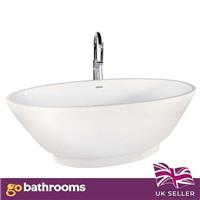 Oval Freestanding Deep Slipper Bath | Lavendon Deep White Acrylic 170cm Bath tub